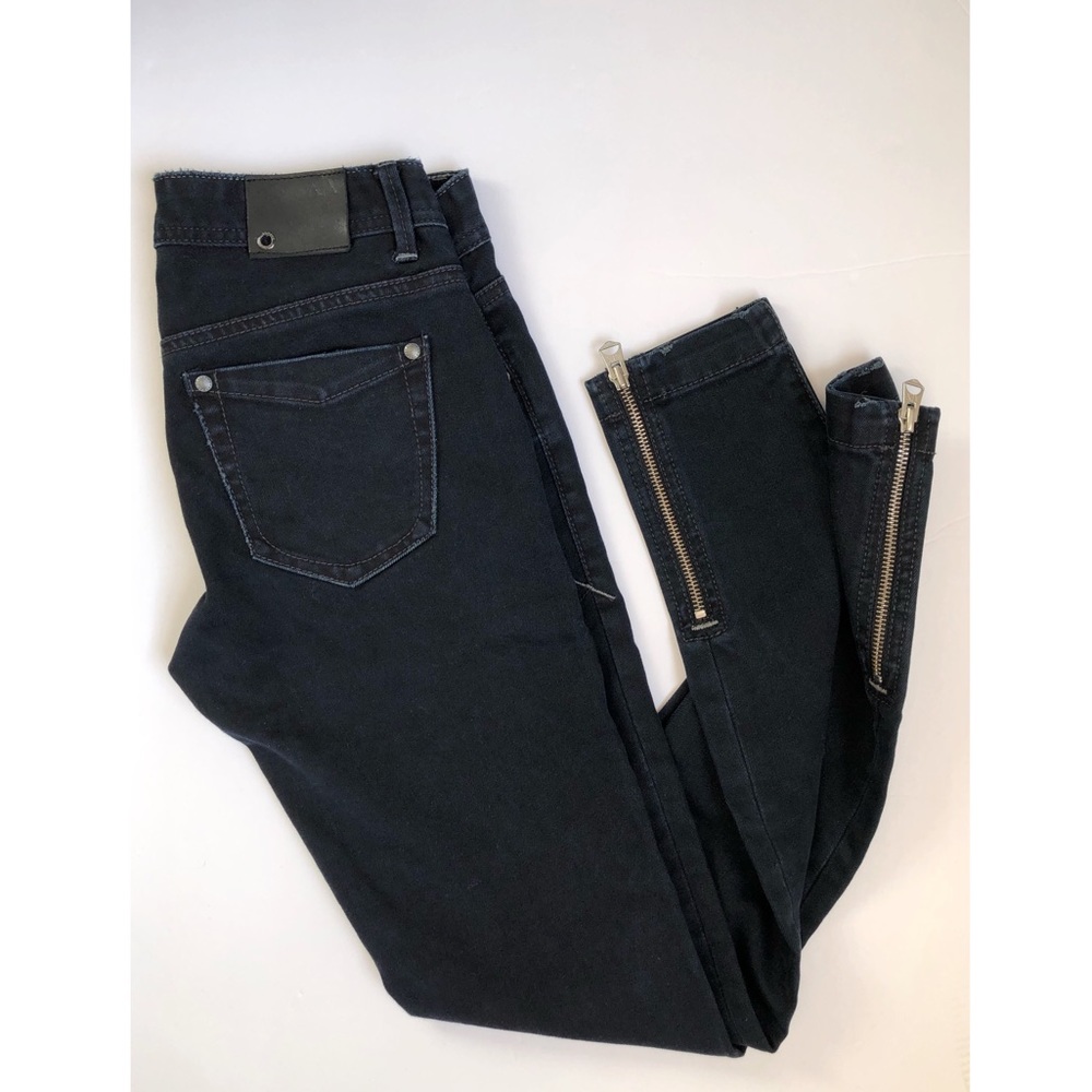 ARMANI EXCHANGE ANKLE ZIP SKINNY JEANS